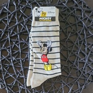 Disney Casual Socks Cream and Black